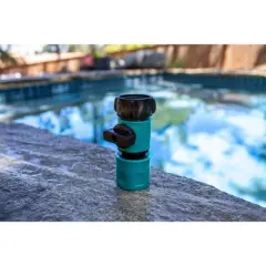 Poolmaster Quick Connector Leak Free Garden Hose Adapter with Shut Off Valve