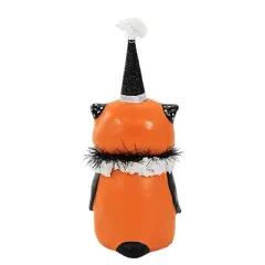 Bethany Lowe 6.5 Inch Polka Dot Owl Halloween Figurine , Portable Halloween Decor Halloween Witch Hat (1PC)