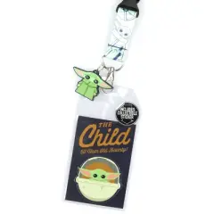 Star Wars The Mandalorian The Child 50 Year Old Bounty Lanyard ID Badge Holder