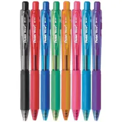 Pentel WOW Retractable Ballpoint Pens Medium Point Assorted 8/Pack 756266