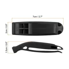 Unique Bargains Plastic Kayaking Hiking Survival Signal Marine Whistles 6 Pcs