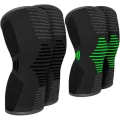 SereneLife Compression Knee Sleeve - Medium (4 Packs) Best Knee Brace for Meniscus Tear, Arthritis, Quick Recovery