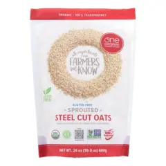 One Degree Organic Foods Sprouted Steel Cut Oats - Case of 4/24 oz