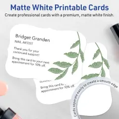 Avery Cards with Flourished Edges, 6" x 9", Matte White, 25ct