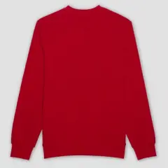 Men's Party Animal Dog Graphic Pullover Sweatshirt - Red - Christmas