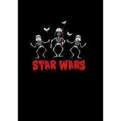 Junior's Star Wars Halloween Vader Skeletons T-Shirt