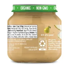 Happy Baby Organics Clearly Crafted Stage 1 Pears Jar - 4oz