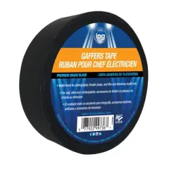 IPG 1.88 in. W X 60 yd L Black Gaffer's Tape