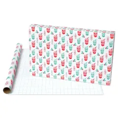 American Greetings 25 sq ft Friends White Kraft Gift Wrap