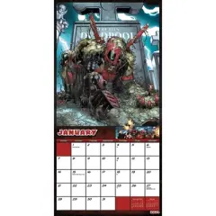 Trends International Inc. 2023-24 Wall Calendar 12"x12" Marvel Deadpool