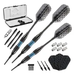 Viper Bobcat Adjustable Weight Conversion Dart Set 16-19 Grams, Black Rings