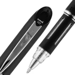 uni-ball Jetstream Stick Ballpoint Pen Bold 1mm Black Ink Black Barrel 33921