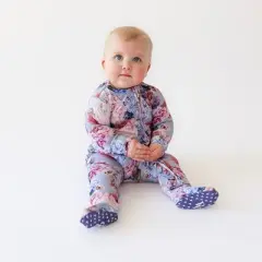 Infant Annie Footie Ruffled Zippered One Piece - Posh Peanut