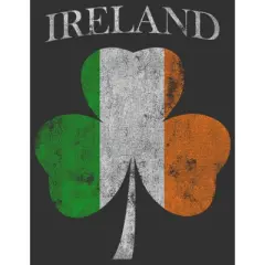 Men's Lost Gods St. Patrick's Day Distressed Irish Clover Flag T-Shirt