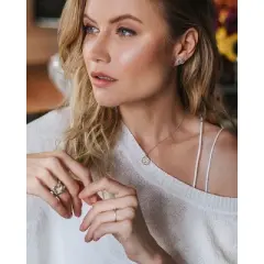 SHINE by Sterling Forever Sterling Silver Crown Jewel Pendant Necklace