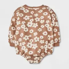 Grayson Collective Baby Girls' Bubble Floral Romper - Green