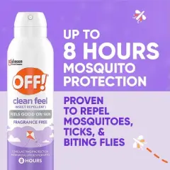 OFF! Clean Feel Mosquito Repellent Picaridin&nbsp;DEET-free Bug Spray - 5oz