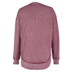 NBA Cleveland Cavaliers Women's Burnout Crew Neck Fleece Sweatshirt