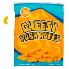Quirky Kitty Cheezy Purr Puffs Play Sack Cat Toy
