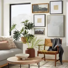 (Set of 2) 18" x 18" Vases Framed Under Glass - Threshold&trade; designed with Studio McGee