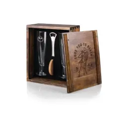 Picnic Time Nightmare Before Christmas 7pc Glass Jack and Sally Beverage Gift Set