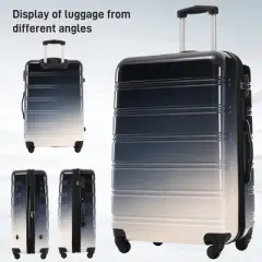 3 Piece Hardshell Luggage Sets, Expandable Suitcase with Spinner Wheels and TSA Lock, in Gradient Color, 20"+24"+28"--ModernLuxe