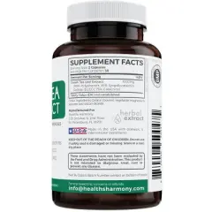 Green Tea Extract Capsules, Antioxidant and Weight Loss Supplement, Health's Harmony, 30, 60, or 120ct