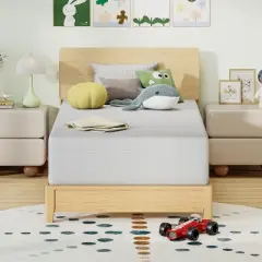 FDW 12 inch Bamboo Charcoal Memory Foam Mattress Cooling Gel CertiPUR-US Certified Breathable Bed Mattress for Cooler Sleep,White