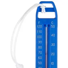 Northlight Easy Read Swimming Pool Thermometer with Cord 6.5" -  Blue/White