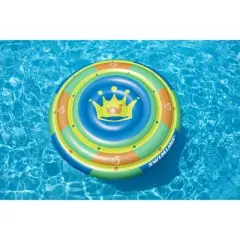 Swimline 60&rdquo; Inflatable High Roller Chip Pool Float Ages 13 and Up - Green/Yellow