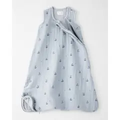 Little Planet by carter's Sleepbag - S - Gauze Blue Sailboat