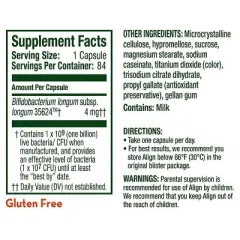 Align Probiotic, Probiotics for Women and Men, Daily Probiotic Supplement for Digestive Health 84 capsules