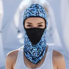 Unique Bargains Geometric Balaclava Face Mask 1 Pc
