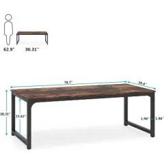 Tribesigns 78.7" Rectangular Office Desk