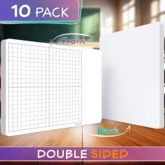 SCRIBBLEDO Dry Erase XY Graph 11"x14" Practice Sheets Pack of 10