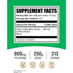 BulkSupplements Green Coffee Bean Extract Powder