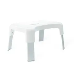 Smart 4 Multi-Purpose Bathroom Stool with Rust Proof Aluminum Legs White - Better Living Products