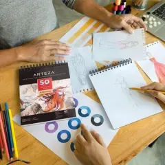 Arteza Paper Pad for Drawing or Sketching, 8x10", 50 Sheets