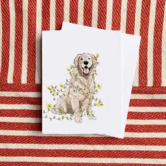 Winter/Holiday Greeting Card Pack Sets (3 ct) Lit Retriever by Ramus & Co