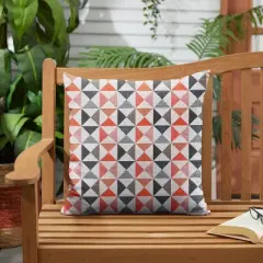 Sunbrella Outdoor Throw Pillow Coral/Navy