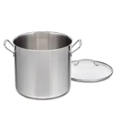 Cuisinart 16qt Stainless Steel Stock Pot with Cover Silver