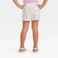 Toddler Cream Hearts Knit Shorts - Cat & Jack&trade; Cream