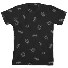 Batman Hero & Logo 4pk Crew Neck Short Sleeve Youth Boy's T-shirts