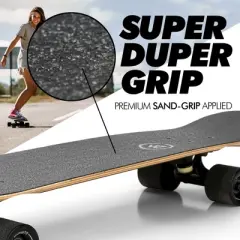 Magneto Complete Skateboard | 27.5" x 7.5", Canadian Maple Double Kick Concave Deck | For Beginners, Teens & Adults (Tiki)