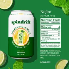 Spindrift Nojito Sparkling Water - 8pk/12 fl oz Cans