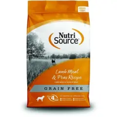 NutriSource Grain Free Lamb & Pea Dry Dog Food - 15LB