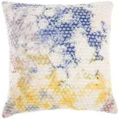 22"x22" Oversize Life Styles Hand Stitched Tie Dyed Square Throw Pillow - Mina Victory