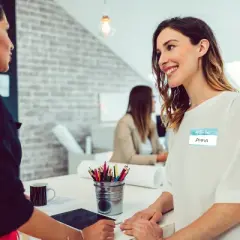 Avery Adhesive Name Tags, Hello I'm, Teal & Purple Watercolors,  2-1/3" x 3-3/8", 80 Name Stickers (80025)