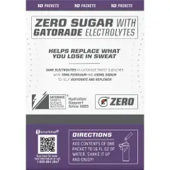 G Zero Grape Sport Mix - 10pk/0.084oz Pouches