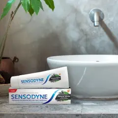Sensodyne Natural White with Charcoal Sensitivity Toothpaste - 4oz/3ct